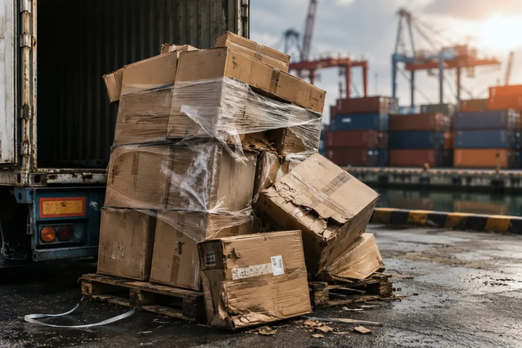 Uszkodzony ładunek w transporcie - szkoda cargo